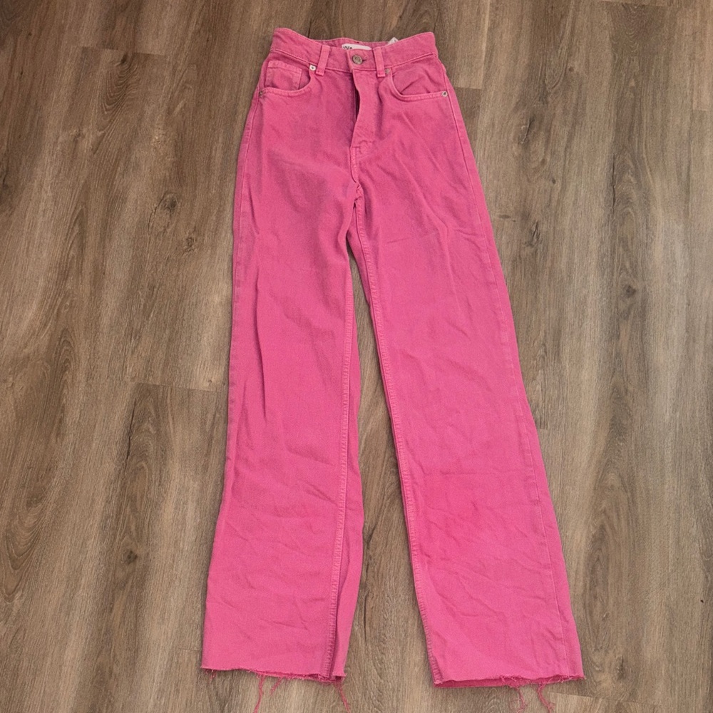 Zara Pink Women's Jeans